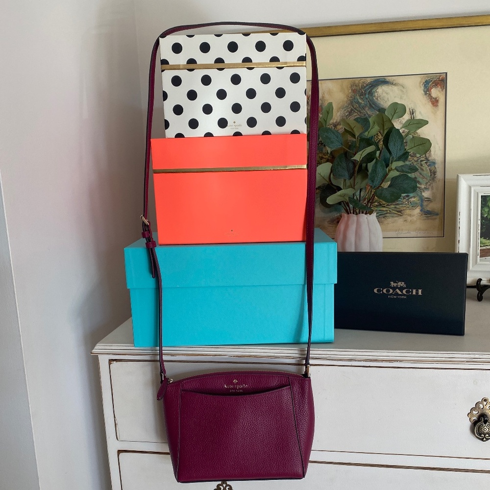 Kate Spade Monica Blackberry Preserve‎ Crossbody Handbag - Small
